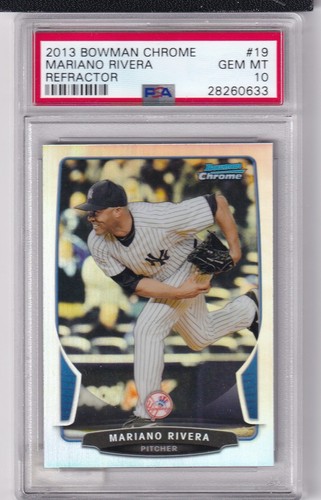 2013 Bowman Chrome Mariano Rivera #19 Refractor PSA 10