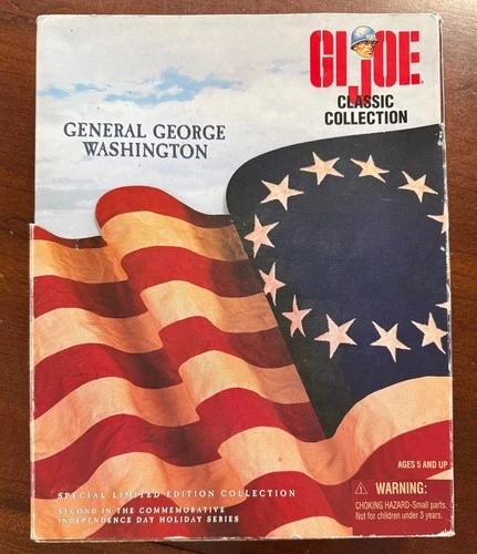 HASBRO G.I. JOE 1998 12" CLASSIC COLLECTION GENERAL GEORGE WASHINGTON NOS