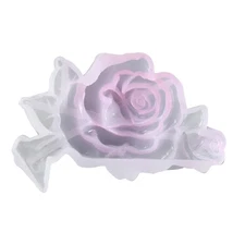Rose Flower Shaped Making Mold DIY Ornament Craft Art Epoxy Silicone Mold b