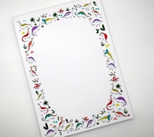 NEW Colorful Dinosaur Notepad 5x7" 50 Sheets Made in the USA