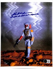 Kim D.M. Simmons Signed Star Wars Kenner Boba Fett 8 1/2 x 11 Photo Beckett