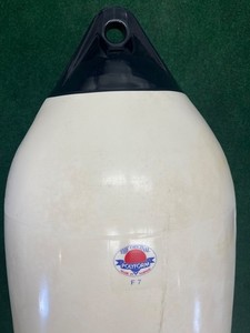 Polyform F-7  Boat Fender 15" x 41" - White  Black Ropeholds (#3 of 4)