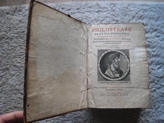 RARE PHILOSTRATE DE LA VIE D'APOLLONIUS DE TYANE ESOTERISME MAGIE IN 4 2/2 1611