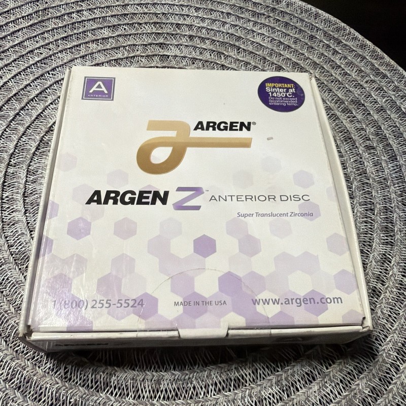 Dental Zirconia, Argen Z Anterior Disc 98x14 Shade # 5