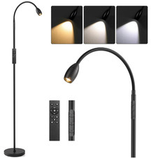 Reading Floor Lamp 72in LED, Gooseneck, Dimmable Spotlight, Touch/Remote