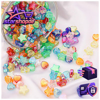Sternform Perlen 500 StüCk Bunte Acryl Beads Zum AuffäDeln ArmbäNder Selber
