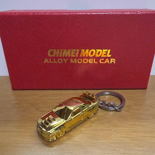 Nissan Skyline GT-R R34 Gold Keychain, Alloy, Unused, Car Accessory | eBay