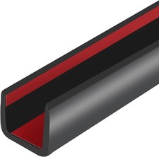 Rubber Edge Trim, Self-Adhesive U Channel Edge Protector for Plywood, Cabinet,