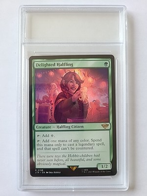  MTG LOTR Delighted Halfling #0158 IN PROTECTIVE SLAB! NMOB! 