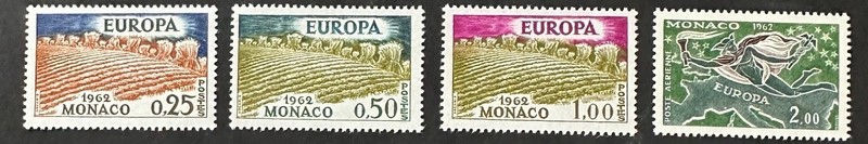MONACO   507 - 509, C61  Lovely  Mint   NEVER   Hinged  Set
