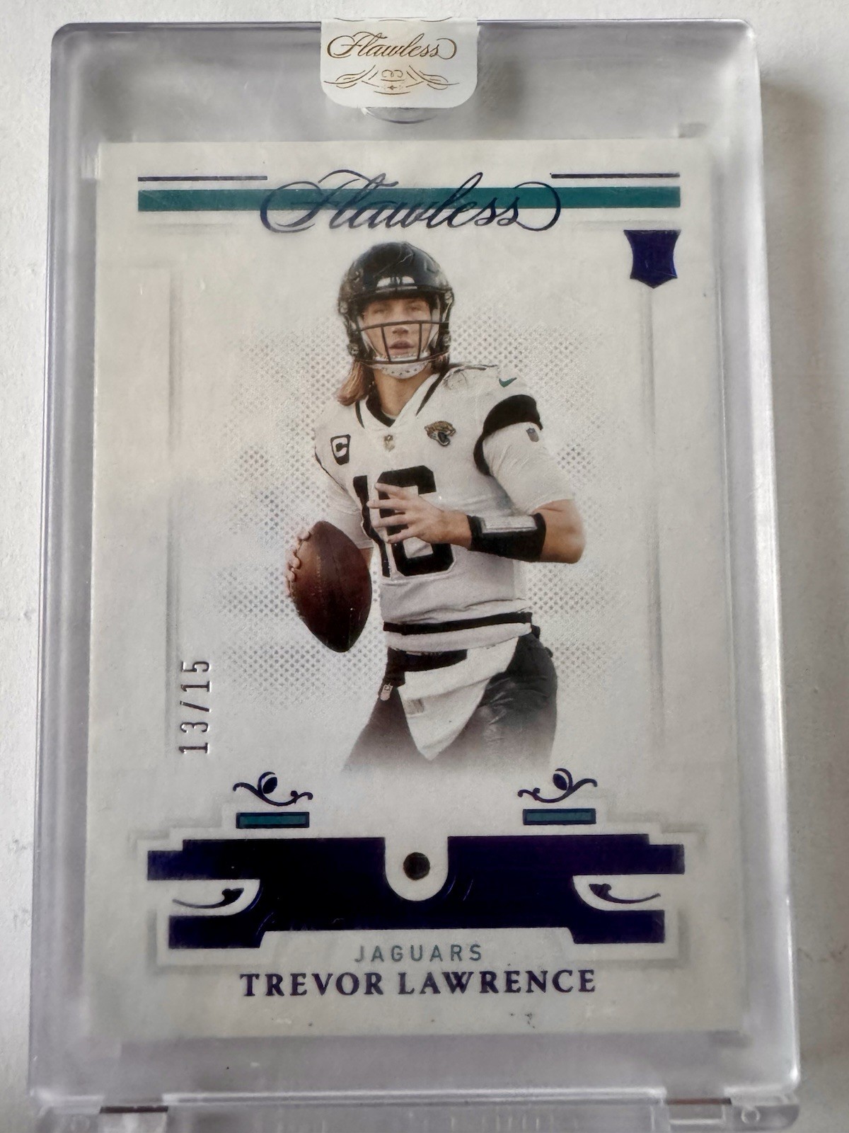 Trevor Lawrence Panini Flawless #101 Sapphire