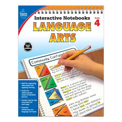 Carson Dellosa | Language Arts Interactive Notebook | 4th Grade, 96pgs