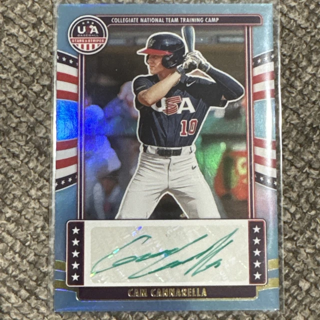 2024 Panini Stars & Stripes USA Cam Cannarella Auto 1/1 One Of One Green Ink