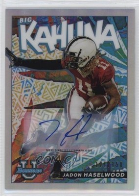 2021-22 Bowman U The Big Kahuna Auto 121/150 Jadon Haselwood #TBK-18 Auto n0c