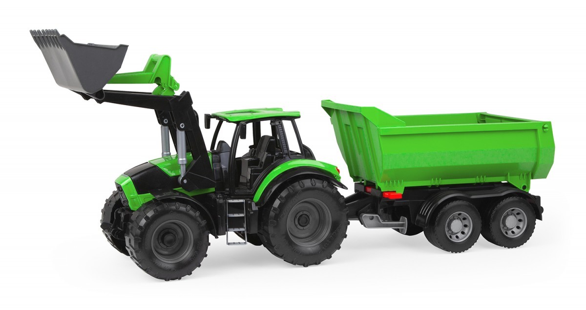 4006942904105 Worxx Tractor Deutz-Fahr with trailer 74 cm Lena 9890₽