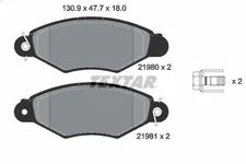 TEXTAR 2198004 Brake Pad Set, Disc Brake for 206 Van 1.1 2002-2007