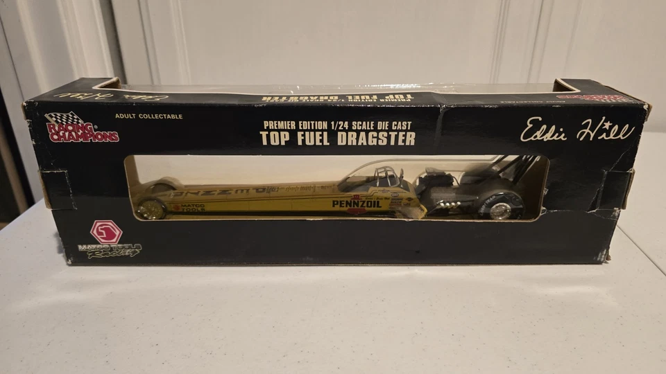 Pennzoil 1997 Eddie Hill Die Cast Dragster Nuevo en Caja Original Escala 1:24 Foto 2 de 4