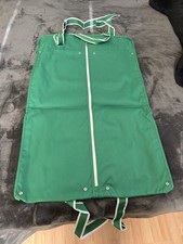 Lacoste Green White Tote Bag Logo Adjustable Detachable Strap Zipper Closure