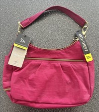Travelon Anti-Theft Crossbody Shoulder Bag Ruby RFID Travel Purse