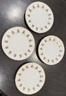 Cipa Porcellane Italy Christmas Tree Salad Plates 8" – Gold Trees & Rim Set of 4 — photo 8