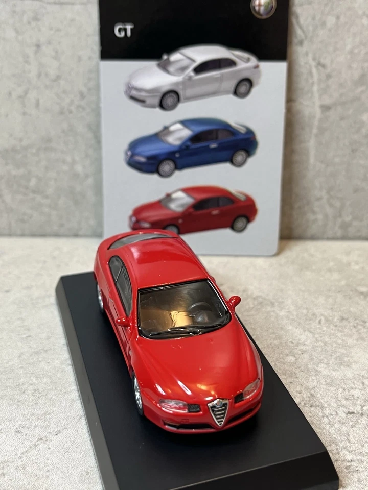 Kyosho 1/64 Alfa Romeo Colección GT Rojo Diecast Modelo Coche 8J2 Foto 3 de 4