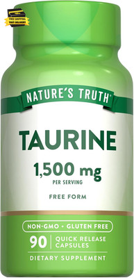 Taurine Supplement | 1500Mg | 90 Capsules | Non-Gmo & Gluten Free Amino Acid Sup