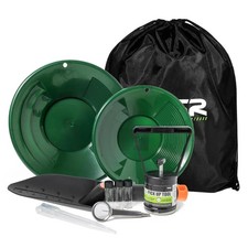 Gold Panning Kit Gold Rush Prospecting Tools Accessories 10pc Green