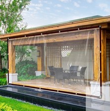 Clear Plastic Tarp 4x8FT - Tarps Heavy Duty Waterproof Transparent Vinyl Small