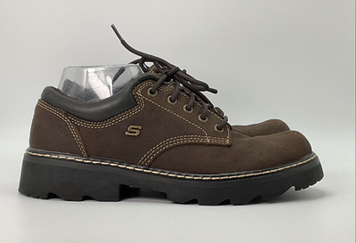 VTG Skechers Parties Mate Oxford Shoes Women 10 Brown Y2K 90s Grunge Gorpcore