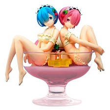 Re:Zero Starting Life in Another World Rem Ram Pudding la mode Figure Japan