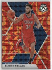 2019-20 Panini Mosaic #176 Kenrich Williams Reactive Orange