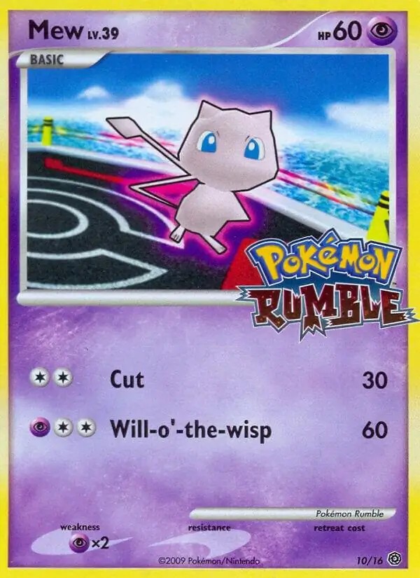 Mew - 10/16 - Pokemon Rumble Holo NM