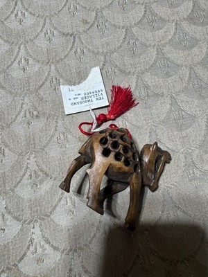 Small Ten Thousand Villages Archana India Carved Wood Camel