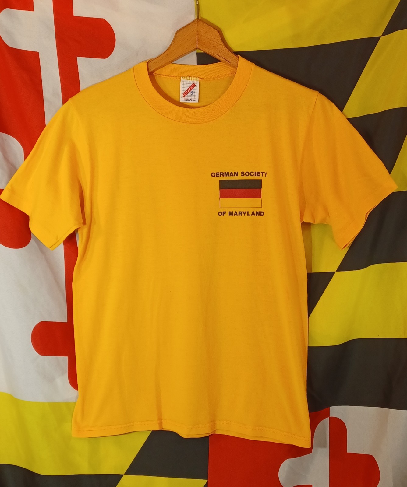 Vintage Maryland German Society Shirt Baltimore JERZEES Brand Single Stitch π₯π₯