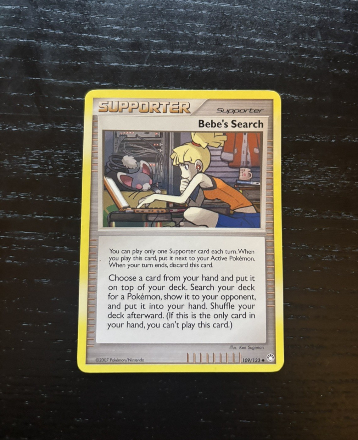 Bebe's Search Non-Holo Pokemon Mysterious Treasures 2007 #109 FREE SHIPPING