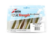 Zman Soft Lures Slim SwimZ 3-Inch 6/Pack Midnight Oil (3097)