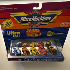 Galoob Micro Machines City Supers Collection 2 Ultra Fast Diecast Unopened 1986