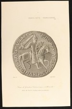 Gravure timbre de Gontier Clabaut, maire d'Abeville. Timbre de gravure de Gon...