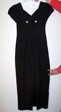 Black Sparkly Rhinestone CrissCross LONG Formal Dress Holiday Christmas SALE - 7