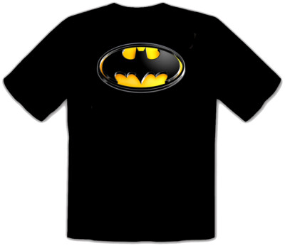 Batman Superhelden logo schwarze fun T-Shirt -043