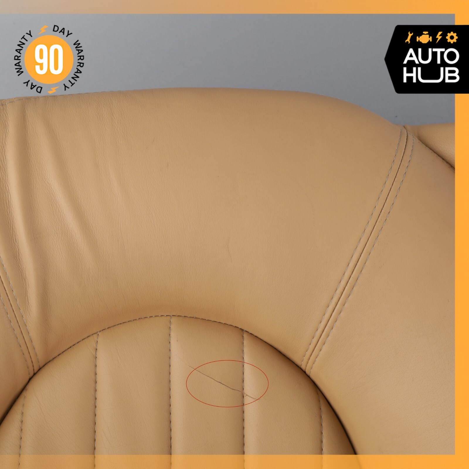 02-07 Maserati Coupe 4200 M138 Rear Seat Cushion Lower Bottom Beige OEM 67k