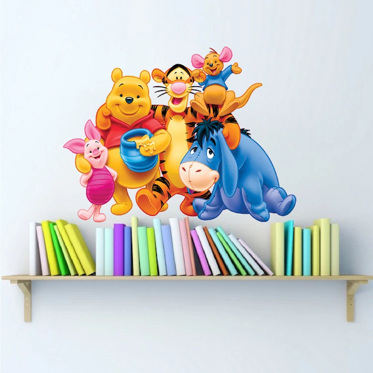 Calcomanías de pared Winnie The Pooh - Pooh Bear - Pegatinas Winnie the Pooh Disney b49