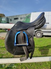 Sella equitazione inglese Pariani modello Oxer cuoio doppiato pelle