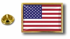 Spilla Pin Badge Pin's IN Metallo Clip Farfalla Bandiera USA Stati Uniti America