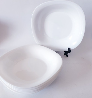 Suppenteller Salatteller Hartglas weiß Luminarc 6 Stück