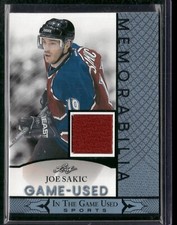2024 Leaf In The Game Used Memorabilia Blue Joe Sakic Jersey