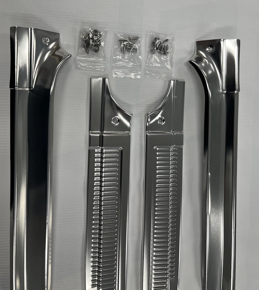 Chevrolet GMC C10 C20 C30 G10 1978-87 KIT DE MOLDURA DE UMBRAL DE PUERTA 4 PIEZAS NUEVO 88-91 Foto 4 de 4