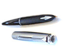 Black PARKER 61  CAPILLARY-FILLER PEN  PENCIL SET grey jewel 14K  gold fine Nib — photo 5