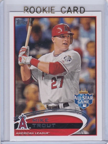 MIKE TROUT ROOKIE CARD Los Angeles Angels Baseball TOPPS UPDATE #US144 MLB $$ RC