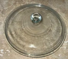 Pyrex Clear Glass Lid Round  Replacement Lid Fits Casserole 6-24-c, 8-3/4"